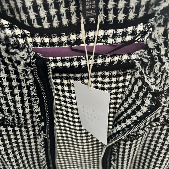 Zara tweed and houndstooth Jacket - Picture 4 of 6